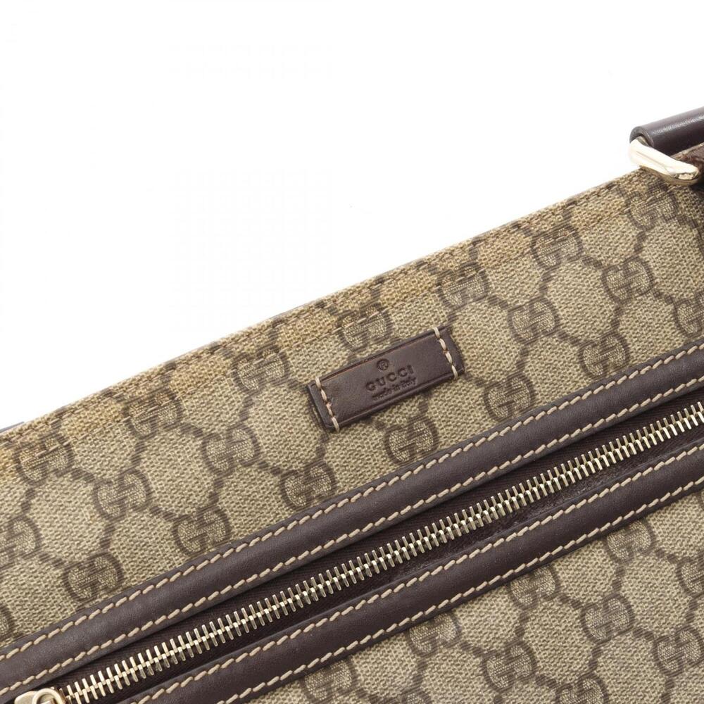 GUCCI Authentic Brown Leather Shoulder Bag - Picture 5 of 9